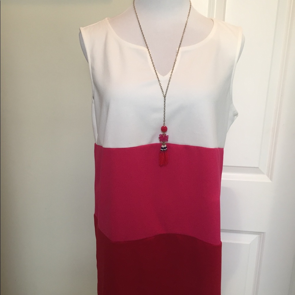 Vanity Room petite XL color block dress